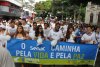 A caminhada seguiu do Teatro da Paz até a Basílica